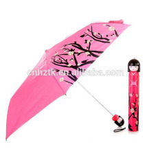 2018 nouveau parapluie de cadeau de promotion, parapluie de poupée japonaise, parapluie de pratique bon marché